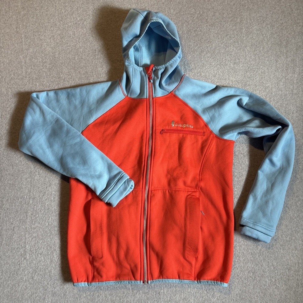 Cotopaxi‎ Jacket Sz Small Orange Blue Sambaya Full Zip Hoodie Stretch hiking